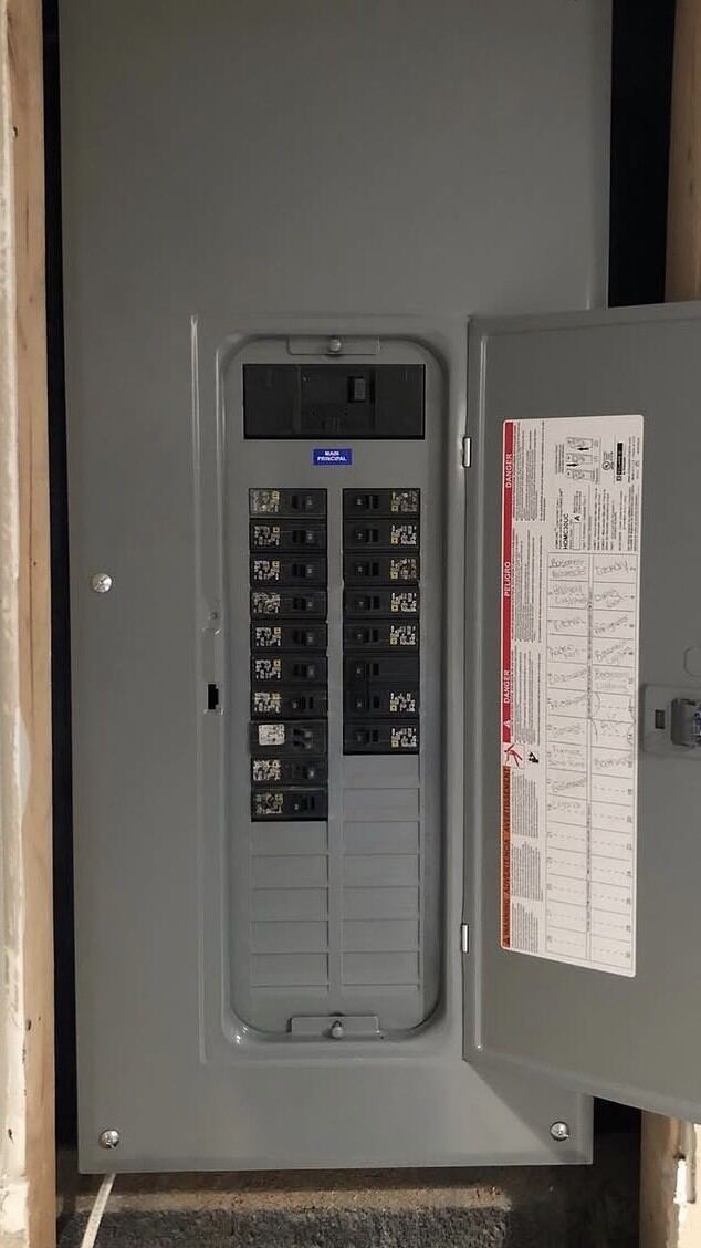 Electrical panel upgrade installed by a New Jersey electrician from Pride Energy